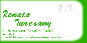 renato turcsany business card