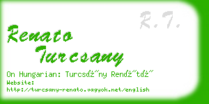 renato turcsany business card
